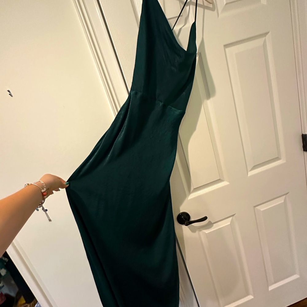 Satin evening dress